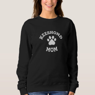 Keeshond Mum German Spitz Dog  Dutch Barge Dog Pet Sweatshirt