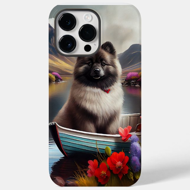 Keeshond on a Paddle: A Scenic Adventure Case-Mate iPhone Case (Back)