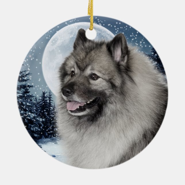 Keeshond Ornament (Back)