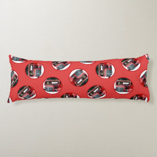 Keeshond Painting Christmas Old Red Truck Dog Art Body Cushion