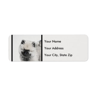 Keeshond Puppy Drawing - Cute Original Dog Art