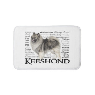 Keeshond Traits Bathmat