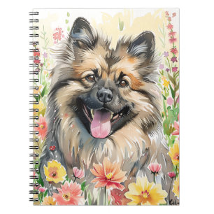 Keeshond Watercolor Journal