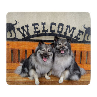 Keeshond Welcome Cutting Board