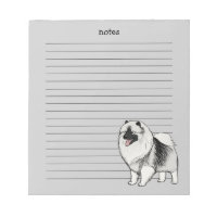 Keeshond with Customisable Text