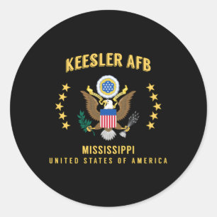 Keesler Afb Classic Round Sticker