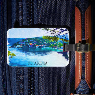 Kefalonia Greece Panorama View Luggage Tag