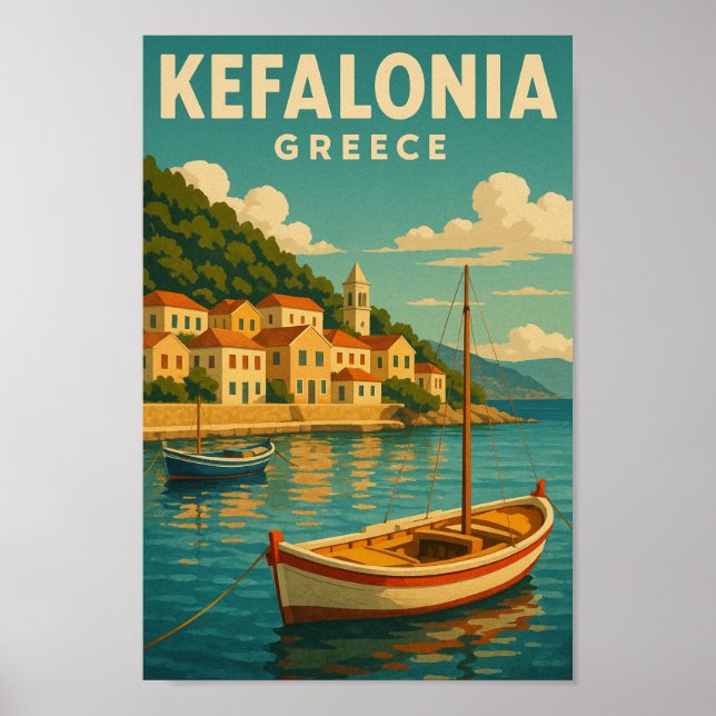 Kefalonia Greece Poster (Front)