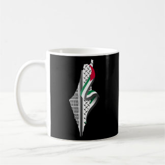 Keffiyeh Palestine Map Arabic Scarf Shemagh Palest Coffee Mug