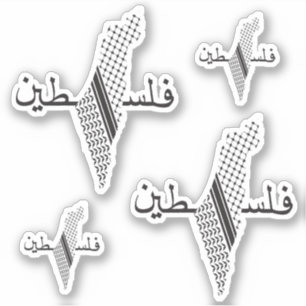Keffiyeh Palestine Pattern Map