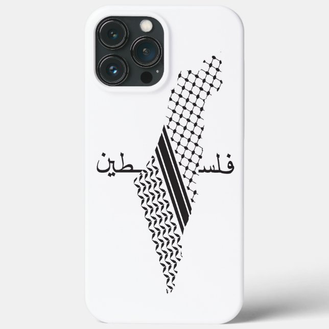 Keffiyeh Palestine Pattern Map Case-Mate iPhone Case (Back)