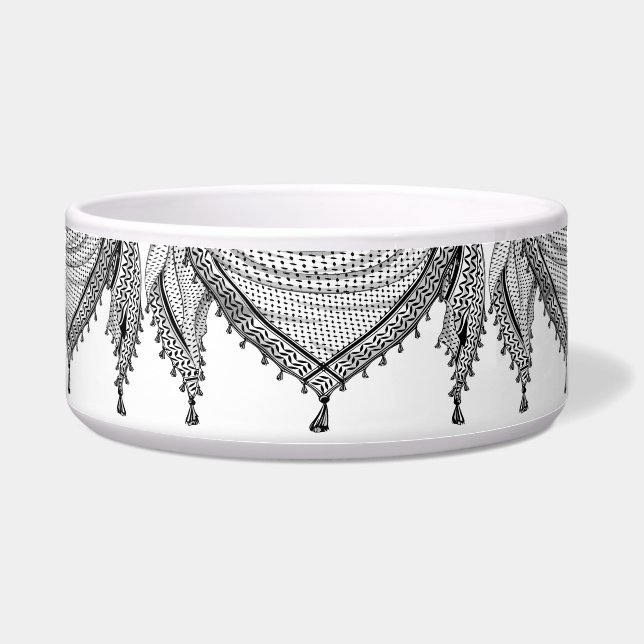 Keffiyeh Palestinian Scarf Traditional Fabric (Front)