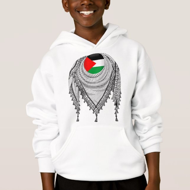 Keffiyeh Palestinian Scarf Traditional Fabric (Front)