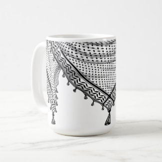 Keffiyeh Palestinian Scarf Traditional Fabric Coffee Mug