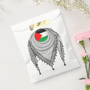Keffiyeh Palestinian Scarf Traditional Fabric Favour Bags
