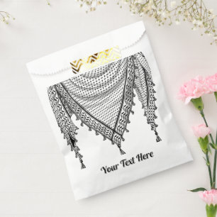 Keffiyeh Palestinian Scarf Traditional Fabric Favour Bags