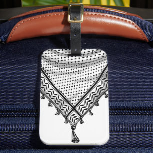 Keffiyeh Palestinian Scarf Traditional Fabric Luggage Tag