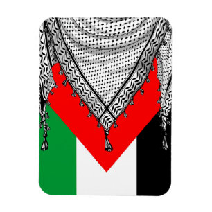 Keffiyeh Palestinian Scarf Traditional Fabric Magnet