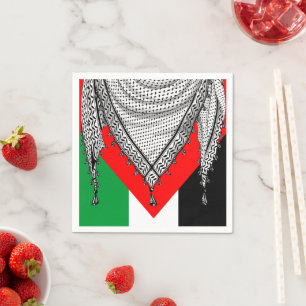 Keffiyeh Palestinian Scarf Traditional Fabric Napkin