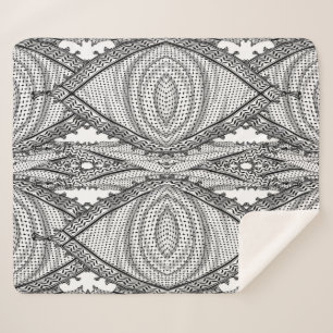 Keffiyeh Palestinian Scarf Traditional Fabric Sherpa Blanket