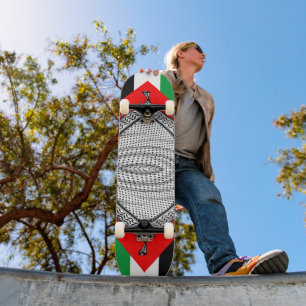 Keffiyeh Palestinian Scarf Traditional Fabric Skateboard