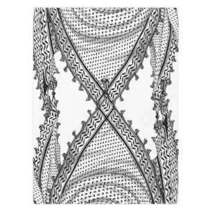Keffiyeh Palestinian Scarf Traditional Fabric Tablecloth