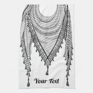 Keffiyeh Palestinian Scarf Traditional Fabric Tea Towel