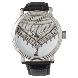 Keffiyeh Palestinian Scarf Traditional Fabric Watch