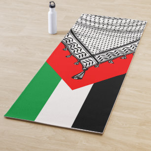 Keffiyeh Palestinian Scarf Traditional Fabric Yoga Mat