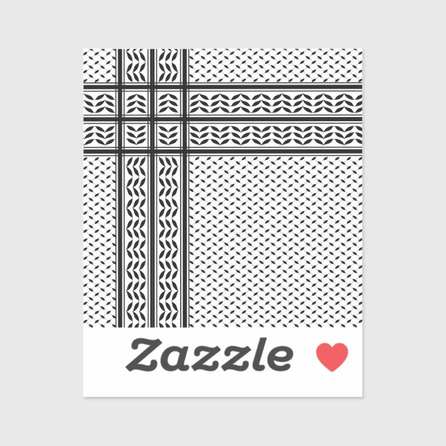 Keffiyeh Symbol of Palestine Resistance Pattern (Sheet)