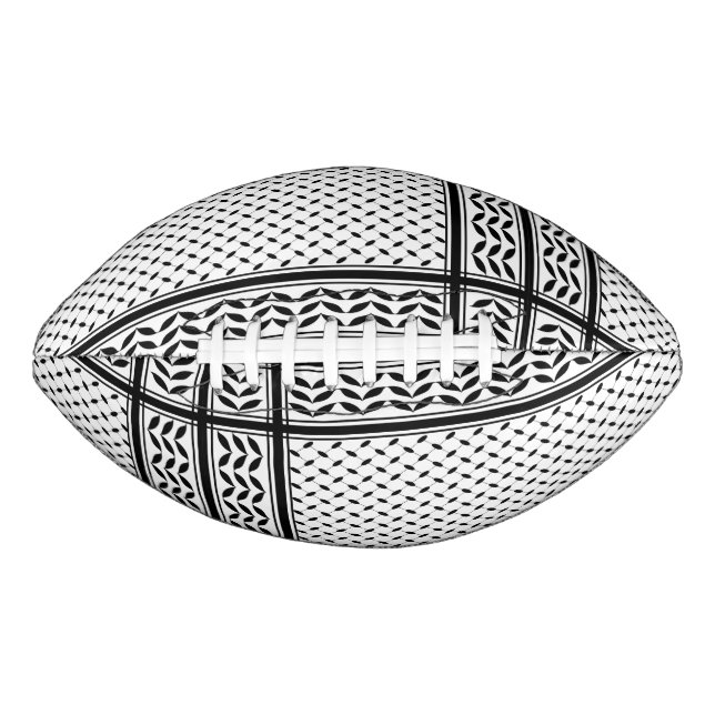 Keffiyeh Symbol of Palestine Resistance Pattern American Football (Front)