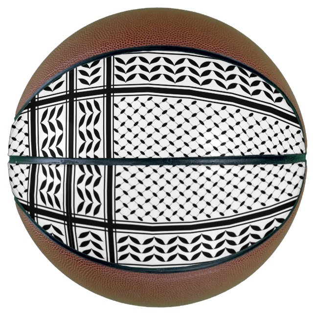 Keffiyeh Symbol of Palestine Resistance Pattern Basketball (Front)