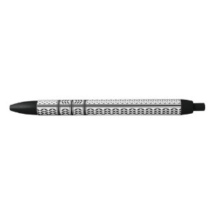 Keffiyeh Symbol of Palestine Resistance Pattern Black Ink Pen