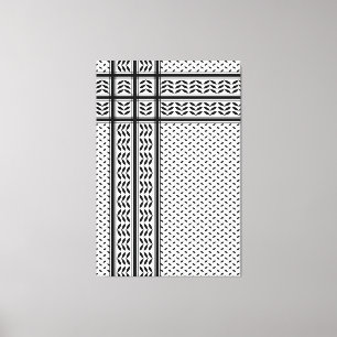 Keffiyeh Symbol of Palestine Resistance Pattern Canvas Print