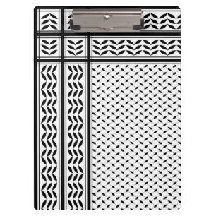 Keffiyeh Symbol of Palestine Resistance Pattern Clipboard