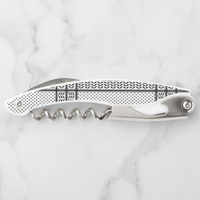 Keffiyeh Symbol of Palestine Resistance Pattern Corkscrew (Back)