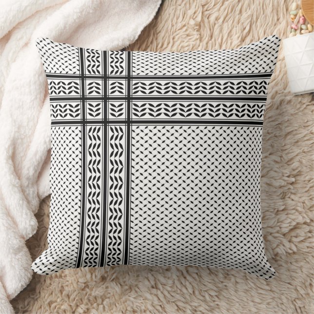 Keffiyeh Symbol of Palestine Resistance Pattern Cushion (Blanket)