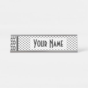 Keffiyeh Symbol of Palestine Resistance Pattern Desk Name Plate
