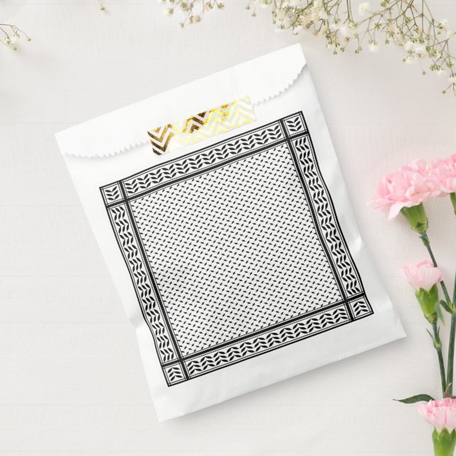 Keffiyeh Symbol of Palestine Resistance Pattern Favour Bags (Sealed)