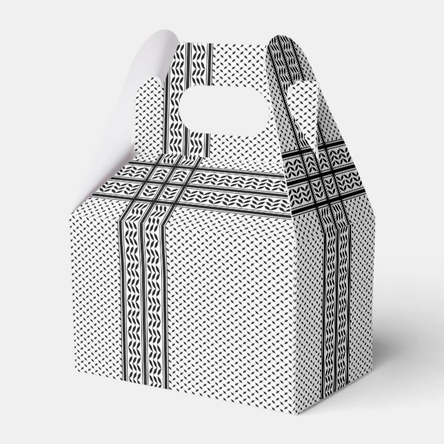 Keffiyeh Symbol of Palestine Resistance Pattern Favour Box (Front Side)