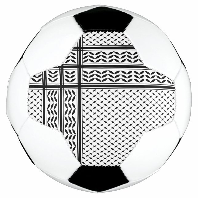 Keffiyeh Symbol of Palestine Resistance Pattern Football (Front)