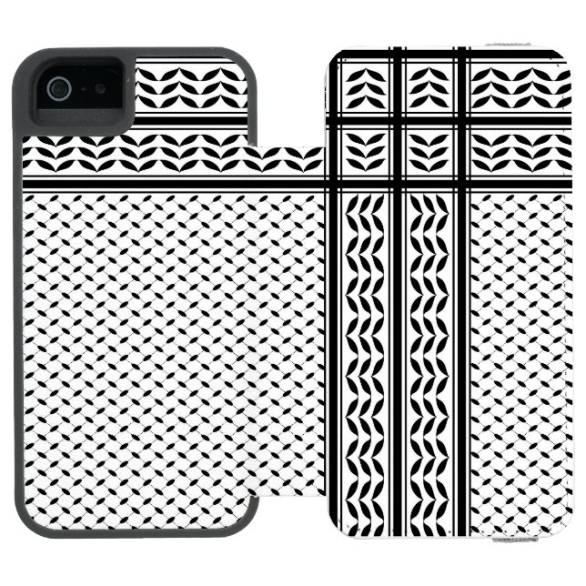 Keffiyeh Symbol of Palestine Resistance Pattern Incipio iPhone Wallet Case (Folio Open)