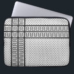 Keffiyeh Symbol of Palestine Resistance Pattern Laptop Sleeve<br><div class="desc">Fast forward to the 1960s and the rise of the Palestinian resistance movement,  the prominent Palestinian politician,  Yasser Arafat,  further solidified this meaning behind the keffiyeh. The keffiyeh became Arafat’s personal trademark as he draped it over his right shoulder to resemble the pre-1948 map of Palestine.</div>