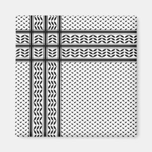 Keffiyeh Symbol of Palestine Resistance Pattern Magnet