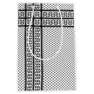 Keffiyeh Symbol of Palestine Resistance Pattern Medium Gift Bag