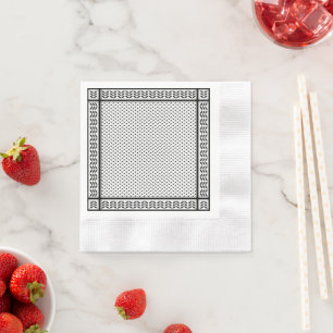 Keffiyeh Symbol of Palestine Resistance Pattern Napkin