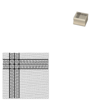Keffiyeh Symbol of Palestine Resistance Pattern Rubber Stamp
