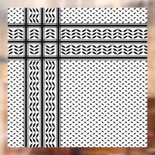 Keffiyeh Symbol of Palestine Resistance Pattern Window Cling