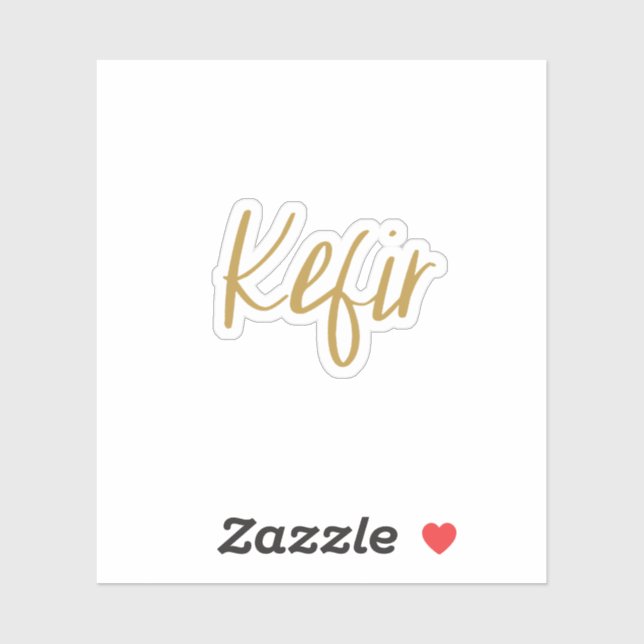 Kefir Storage Sticker (Sheet)