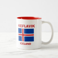 Keflavik, Iceland Airport KEF Code Mug